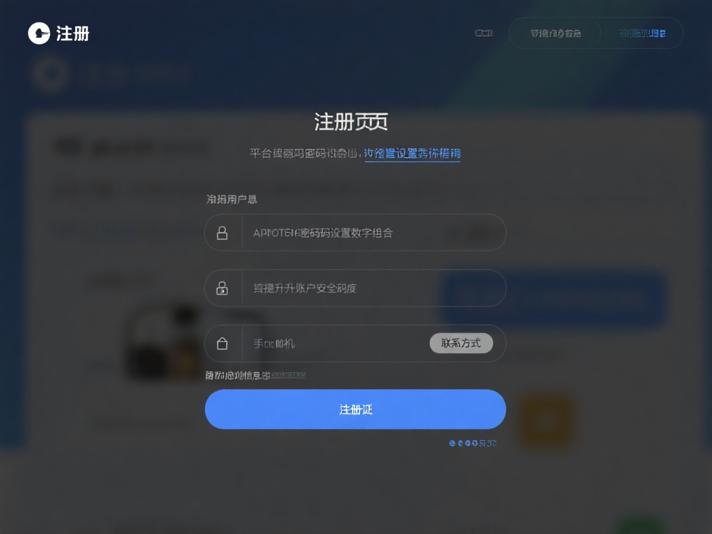 在注册页面中，你需要填写一些必要的信息，如用户名、