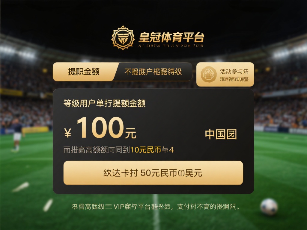 在皇冠体育平台上，提款限额并不是一个固定不变的数值